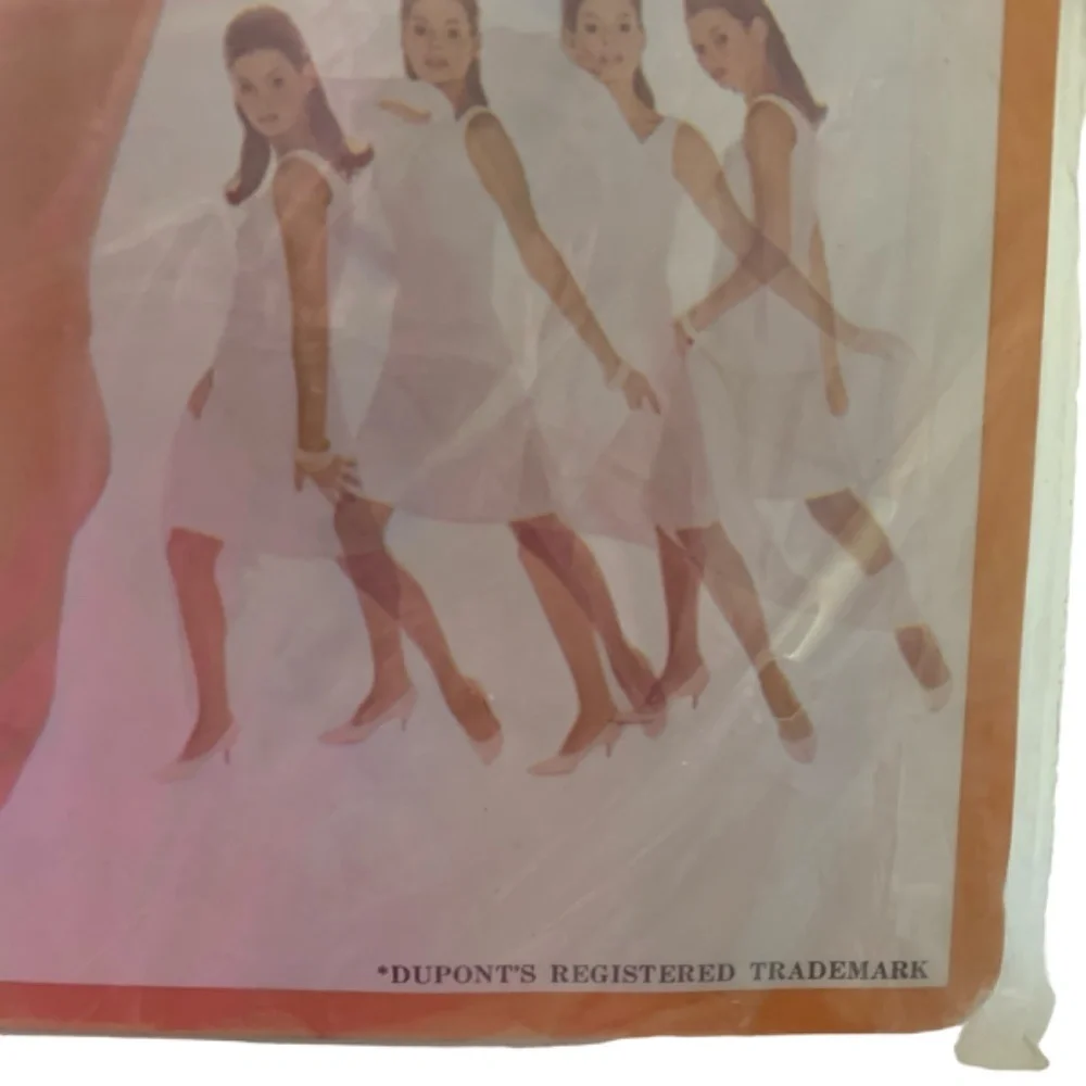 JC Penney Gaymode Cantrece II Stretch Garter Stockings Beige Glo Size B 3 Pack